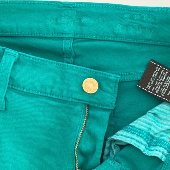 7 for All Mankind The Ankle Skinny Colored Jean - Picture 6 of 10